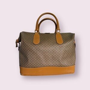Vintage Gucci Micro GG Canvas Weekender Bag - INCLUDES COA